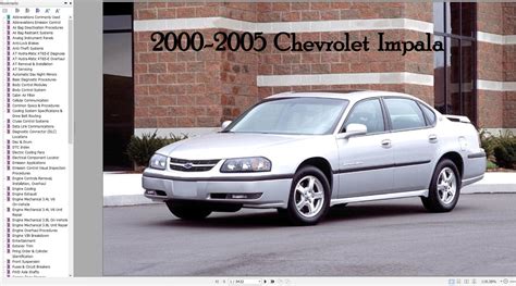 2000 Impala All Models Service And Repair Manual