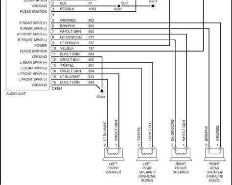 2000 Mustang V6 Radio Wiring Diagram