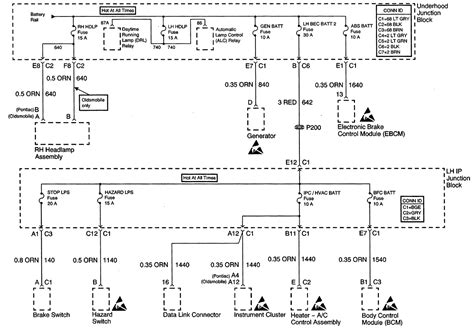 2000 Oldsmobile Alero Wiring Diagram