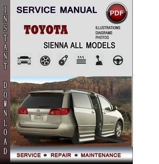 2000 Toyota Sienna Service Repair Manual Software