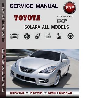 2000 Toyota Solara Service Repair Manual Software
