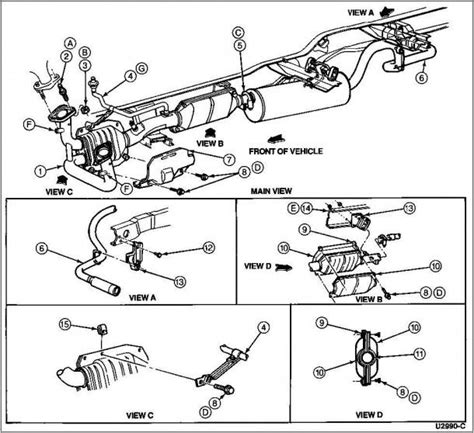 2000 ford f150 exhaust manifold diagram 