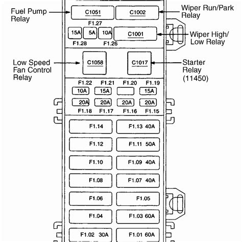 2000 ford taurus radio fuse box diagram 