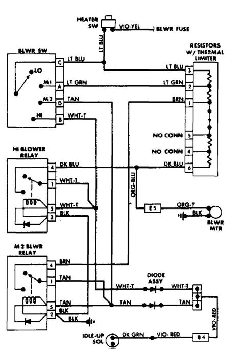 2000 jeep wrangler heater blower wiring schematic 