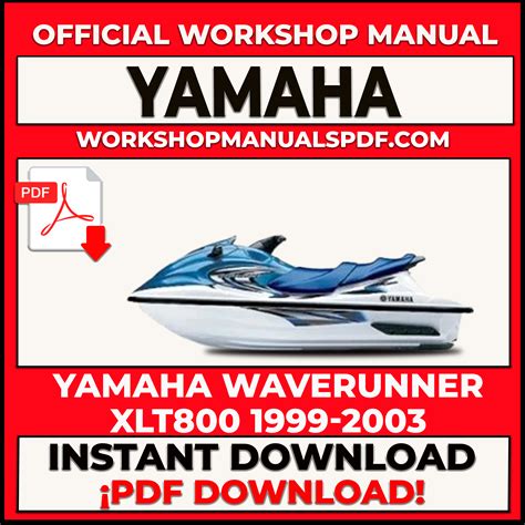 2001 2002 Yamaha Xlt800 Waverunner Service Repair Workshop Manual Download 2001 2002