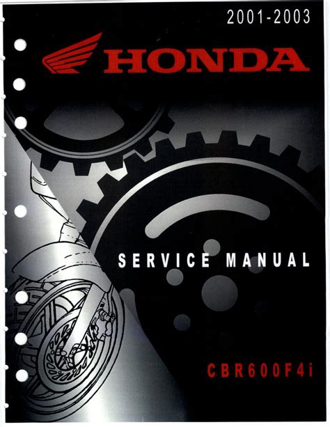 2001 2003 Honda Cbr600f4i Service Repair Manual Instant Download