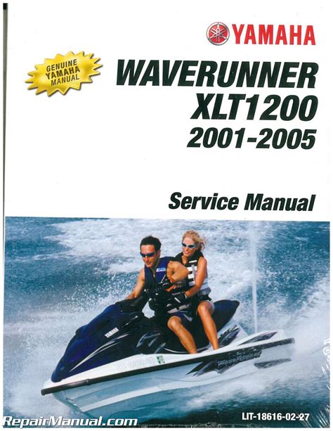 2001 2005 Yamaha Xlt 1200 Waverunner Repair Service Factory Manual Pdf Download