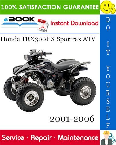 2001 2006 Honda Trx300ex Sportrax Service Repair Manual Instant Download