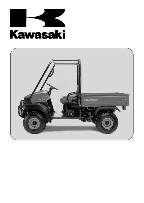 2001 2008 Kawasaki Kaf620 Mule 3010 Full Service Manual