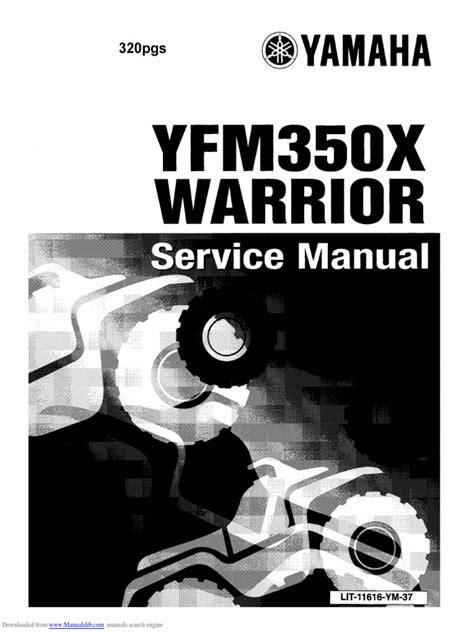 2001 2008 Yamaha Warrior Service Manual