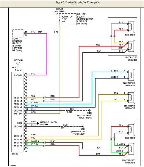 2001 Cavalier Radio Wiring