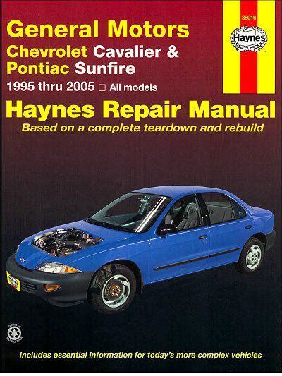 2001 Chevrolet Cavalier Owners Manual Instant