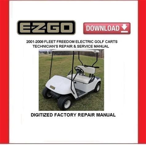 2001 Ezgo Golf Cart With Gas Engine Repair Service Manual