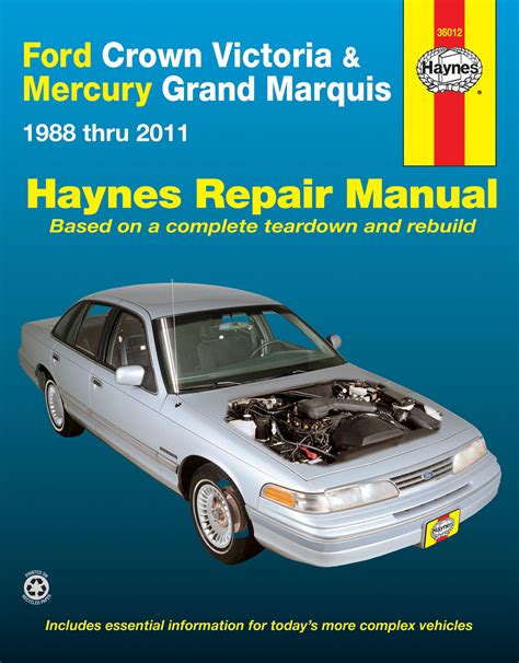 2001 Ford Crown Victoria Workshop Oem Service Repair Manual