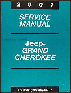 2001 Jeep Grand Cherokee Service Repair Workshop Manual Download