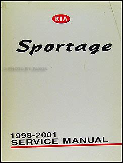 2001 Kia Sportage Repair Manual Free