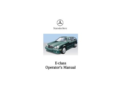 2001 Mercedes Benz E Class Wagon Manual and Wiring Diagram