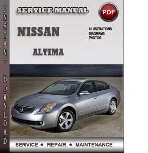 2001 Nissan Altima Service Repair Manual Download