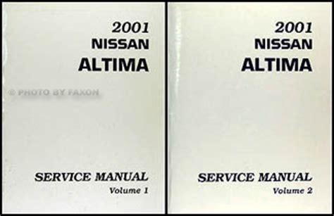 2001 Nissan Altima Shop Repair Manual