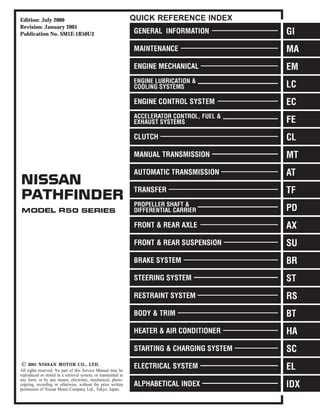 2001 Nissan Pathfinder Service Repair Manual Download