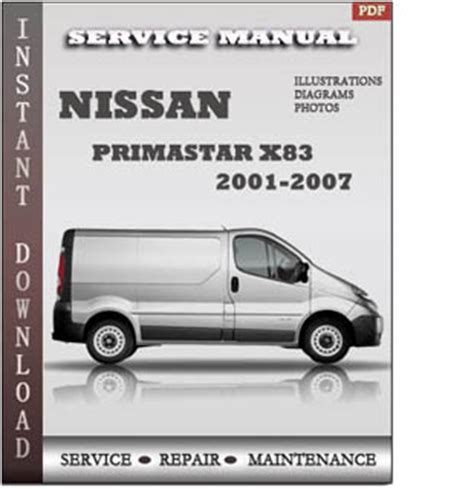 2001 Nissan Primastar Service Repair Manual