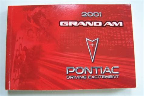 2001 Pontiac Grand Am Owners Manual