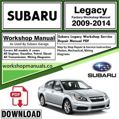 2001 Subaru Legacy Workshop Service Manual