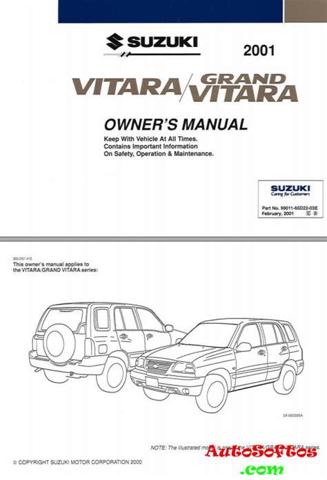 2001 Suzuki Grand Vitara Owners Manual