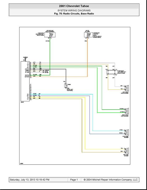 2001 Tahoe Wiring Diagram