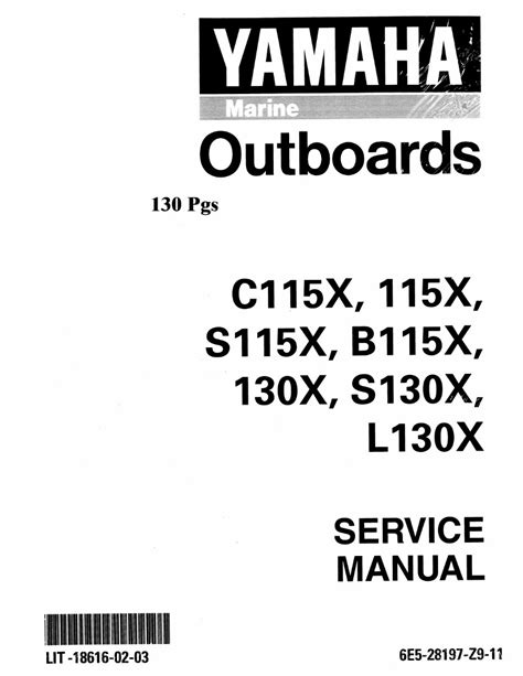 2001 Yamaha 130tlrz Outboard Service Repair Maintenance Manual Factory