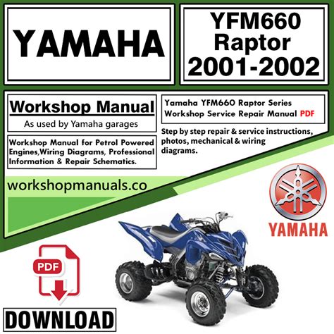 2001 Yamaha Yfm660 Raptor Service Repair Manual Download 01