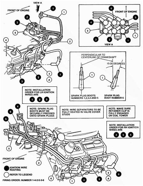 2001 ford ranger spark plug wire diagram 