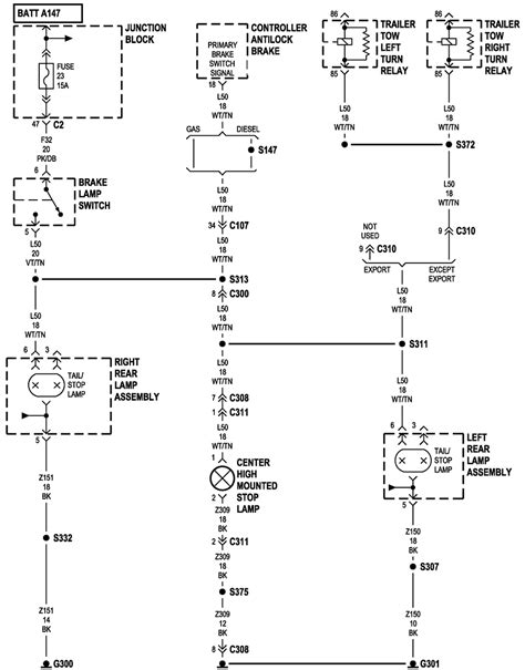 2001 jeep grand cherokee brake light wiring diagram 