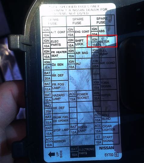 2001 maxima fuse box 