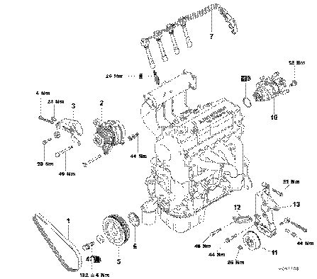 2001 mitsubishi mirage engine diagram 