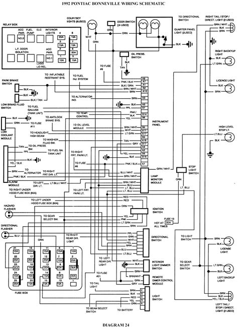 2001 pontiac bonneville motor diagram wiring schematic 