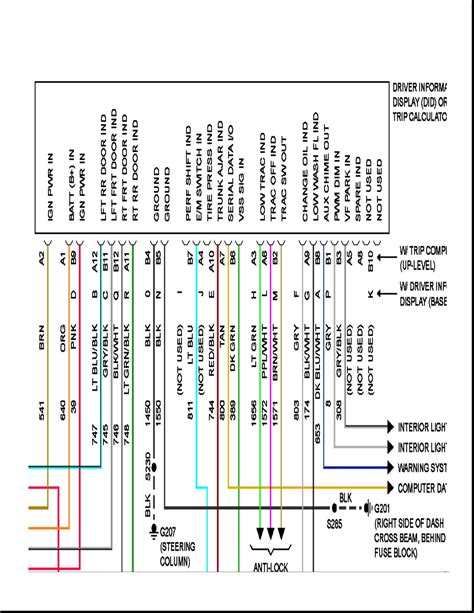 2001 pontiac grand prix emergency brake wiring diagram 