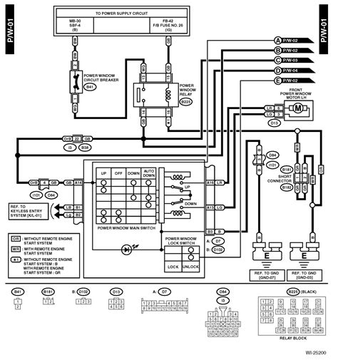 2001 subaru forester radio wiring diagram 