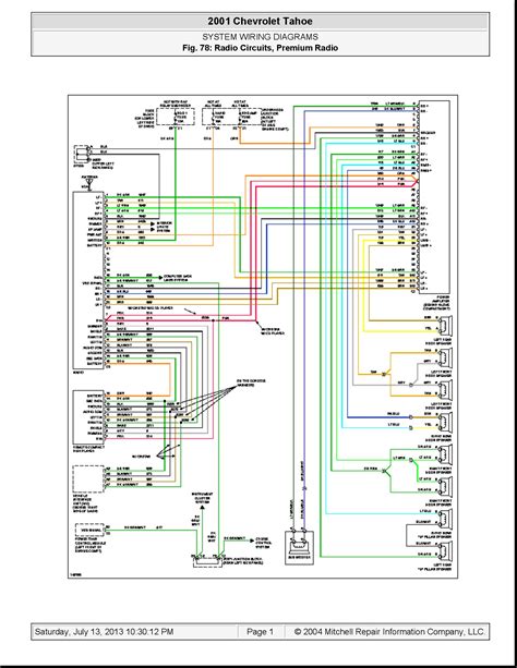 2001 tahoe radio wiring diagram 