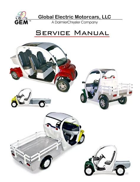 2002 2003 2004 Gem Global Electric Motorcars Service Repair Workshop Manual Download