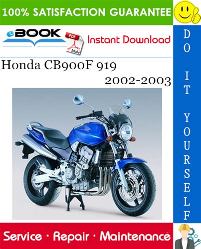 2002 2003 Honda Cb900f Cb900 F 919 Hornet 02 03 Service Repair Shop Manual Instant Download