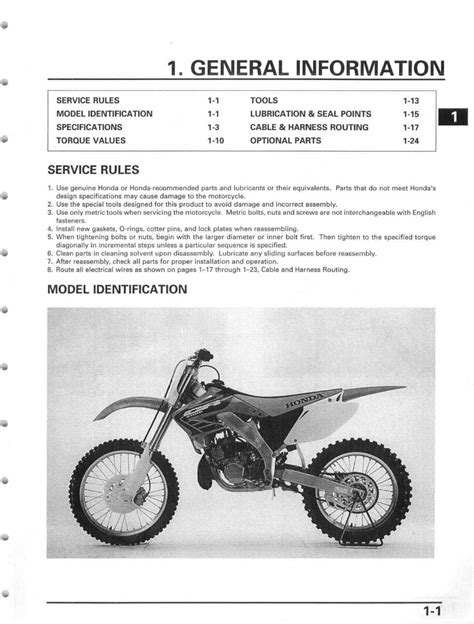 2002 2003 Honda Cr250r Service Repair Manual Download