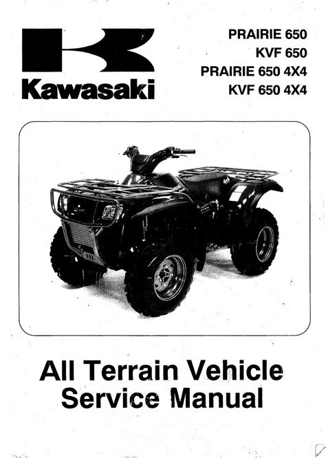 2002 2003 Kawasaki Prairie 650 Kvf 650 Service Repair Manual