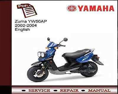 2002 2003 Yamaha Yw50 Zuma Scooter Workshop Factory Service Repair Manual