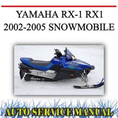 2002 2006 Yamaha Rx1 Service Repair Manual