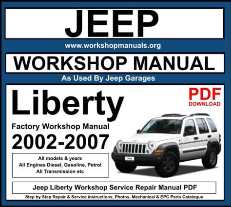 2002 2007 Jeep Liberty Service Repair Manual Download