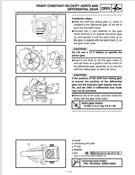 2002 2008 Yamaha Grizzly 660 Service Manual