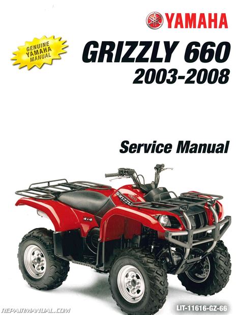 2002 2008 Yamaha Grizzly 660 Service Manual And Atv Owners Manual Workshop Repair Download