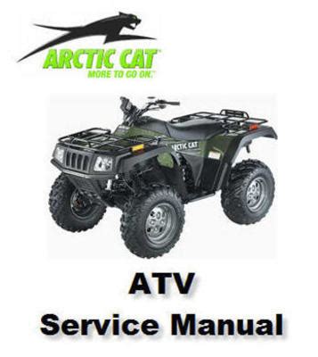 2002 Arctic Cat All Models Atv Service Repair Workshop Manual Download