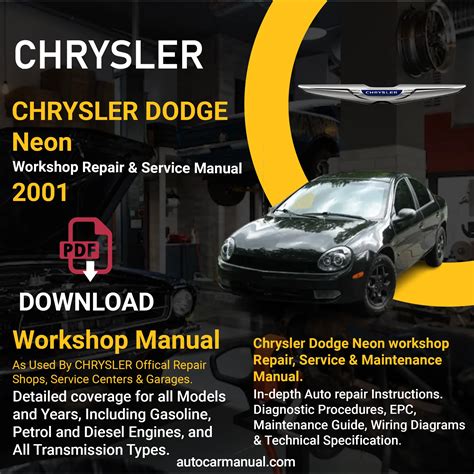 2002 Chrysler Dodge Neon Workshop Repair Service Manual